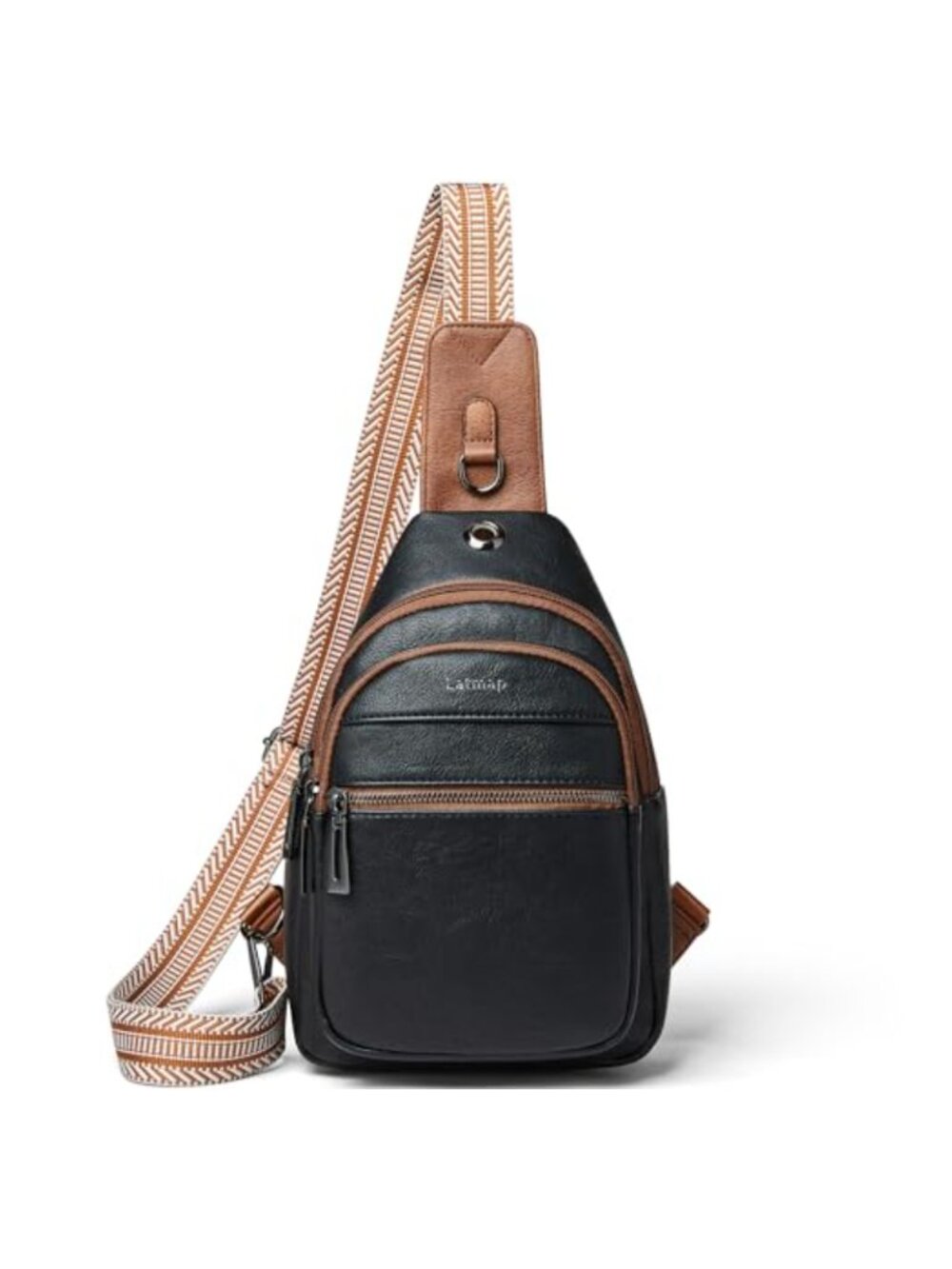 Sling Bag for Women Men Crossbody Shoulder Tote Backpack Fanny Pack PU Leather